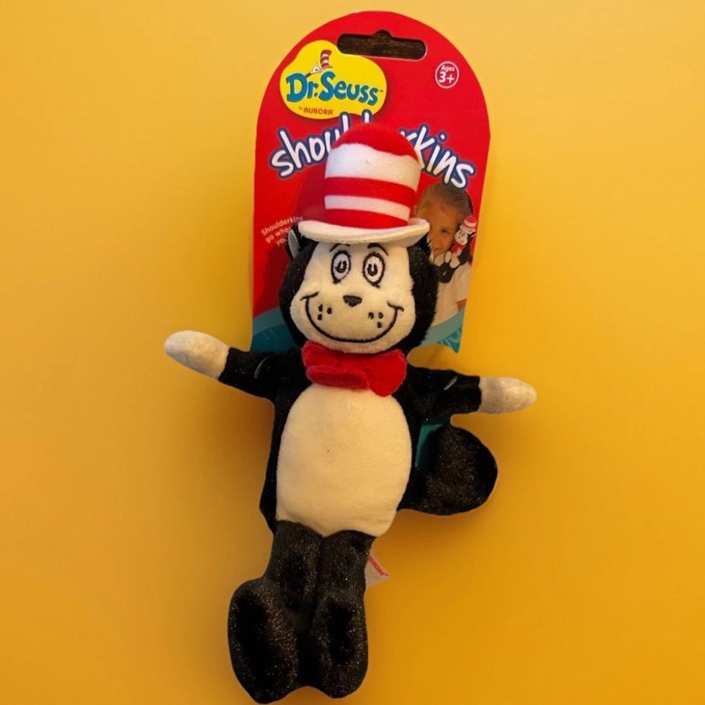 Shoulderkins 8.5” Dr. Seuss Cat in the Hat Shoulder Sitter